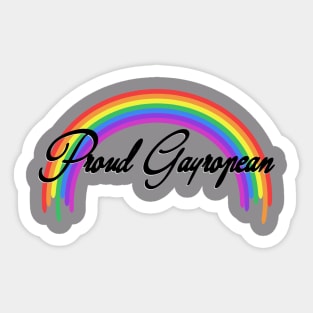 Proud Gayropean Sticker